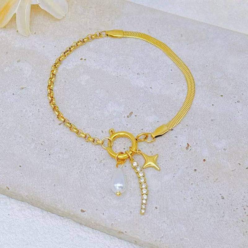 You're a Star Charms Bracelet- Demifine 18KT Gold Plated