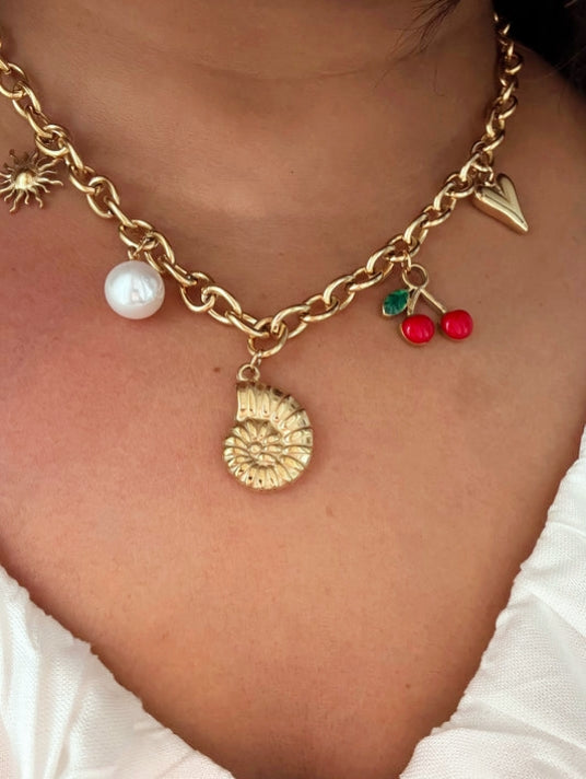 Beachy Girl Pendant -18KT Gold Plated