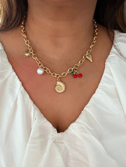Beachy Girl Pendant -18KT Gold Plated