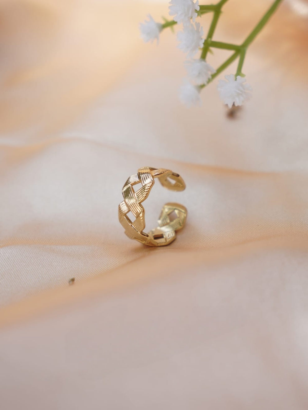 Muse Link Wrap Ring - Demifine 18KT Gold Plated