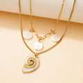 Riviera MOP Shell Layer Necklace - 18KT Gold Plated