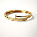 Cartier Inspired Nail Bracelet -18KT Gold Plated