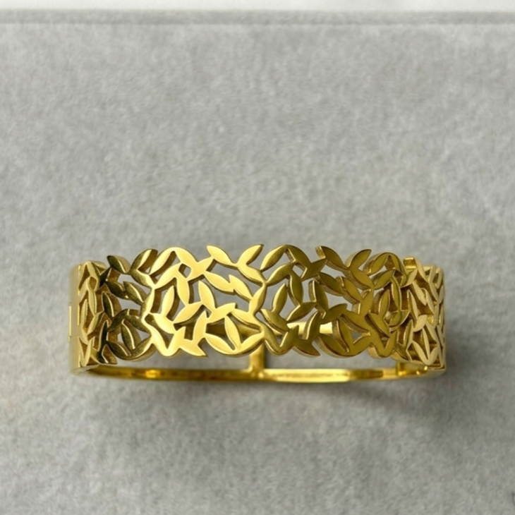 Botanica Cuff Bracelet -18KT Gold Plated