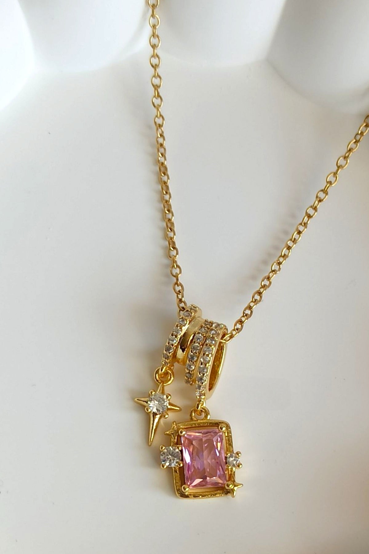 Celestial Mystic Charm Pendant - 18KT Gold Plated