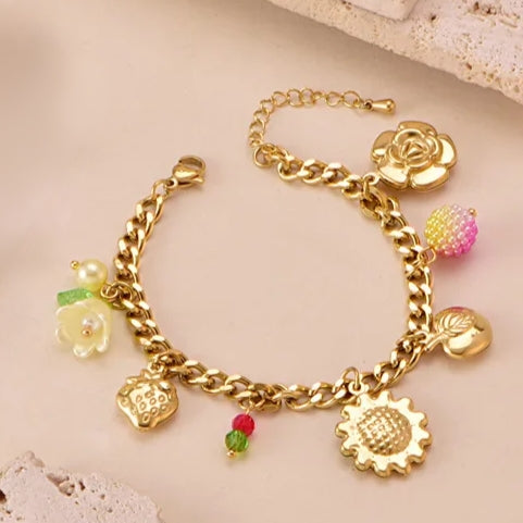 Sun-Kissed Sprinkles Bracelet -18KT Gold Plated