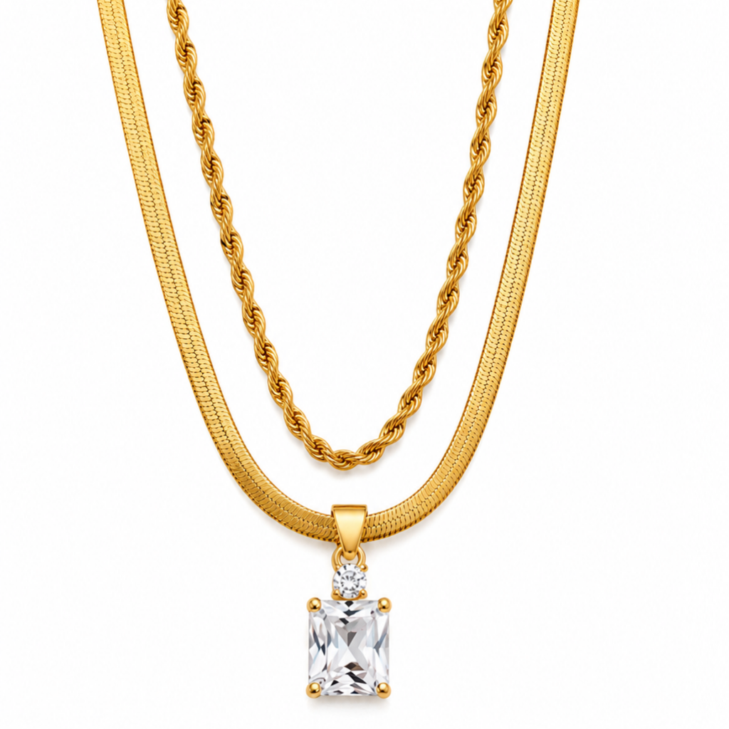 Lumière Pendant - 18KT Gold Plated