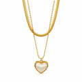 Lumière Heart Pendant - 18KT Gold Plated