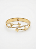 Amora Fleur Cuff Bracelet - 18KT Gold Plated