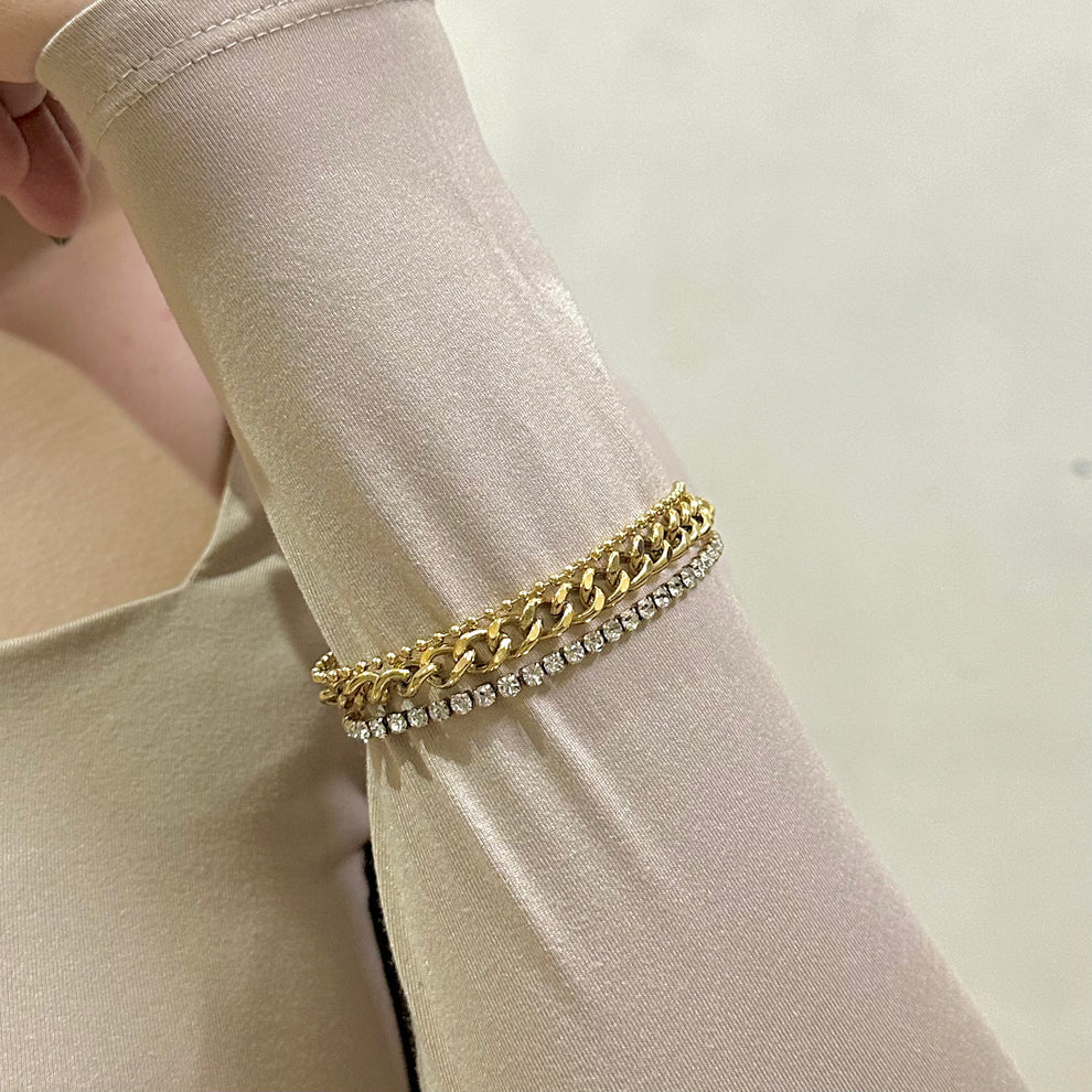 The Trinity Band Bracelet - 18KT Gold Plated