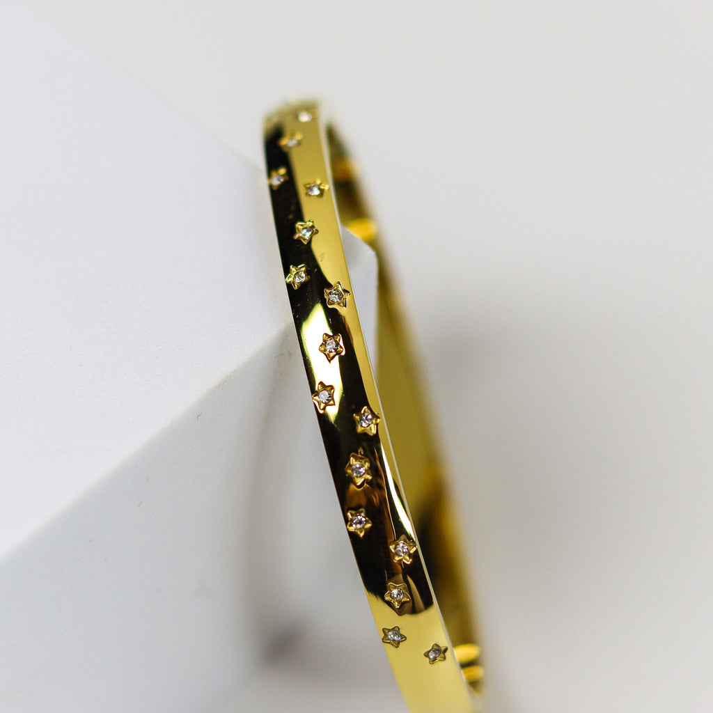 Universe of Stars Cuff Bracelet - Demifine 18KT Gold Plated