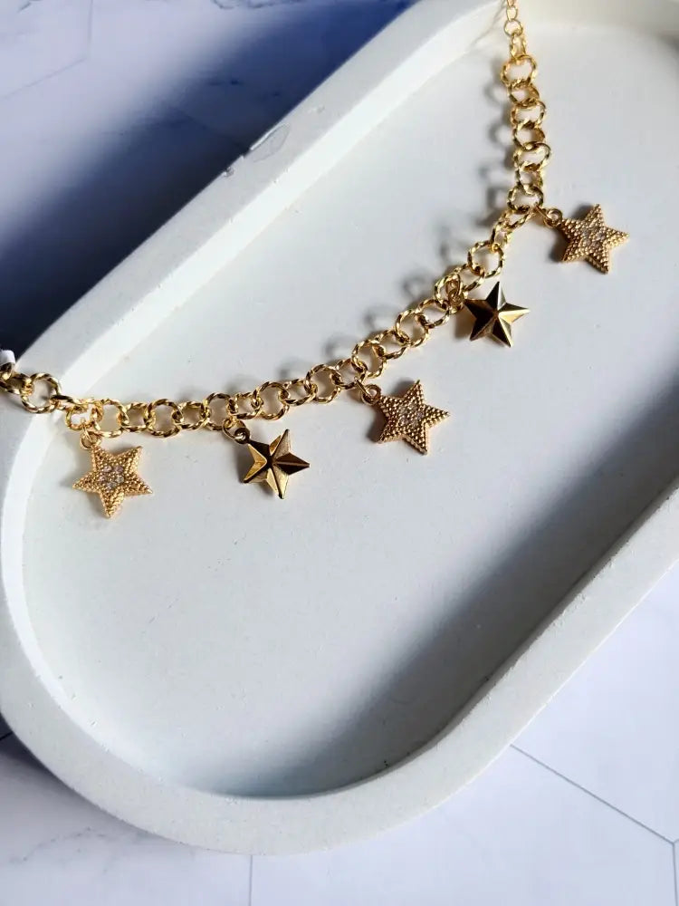 Celestial Dreams Multicharm Bracelet - Demifine 18KT Gold Plated