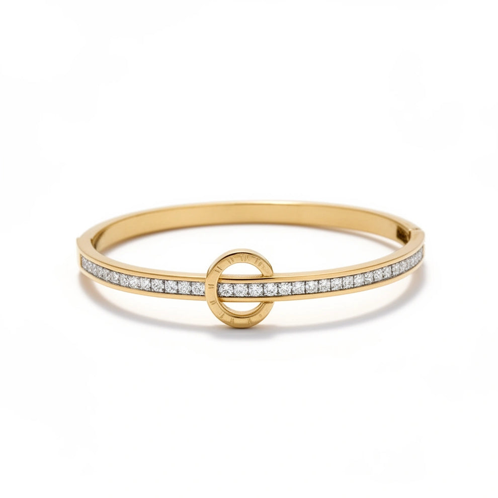 The Infinity Dial Cuff Bracelet - 18KT Gold Plated