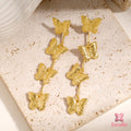 Dangling Butterfly Gold Plated Antitarnish Earring
