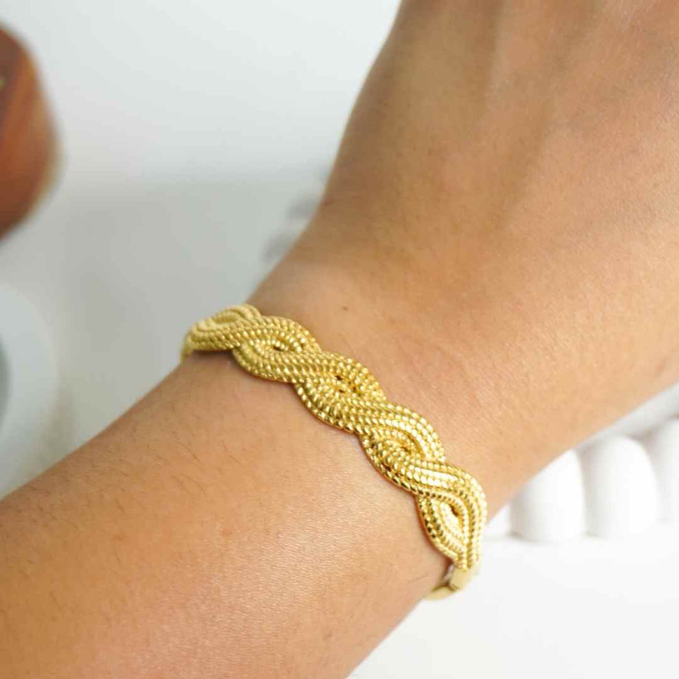 Infinite Love Cuff Bracelet - Demifine 18KT Gold Plated