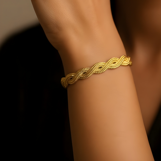Infinite Love Cuff Bracelet - Demifine 18KT Gold Plated