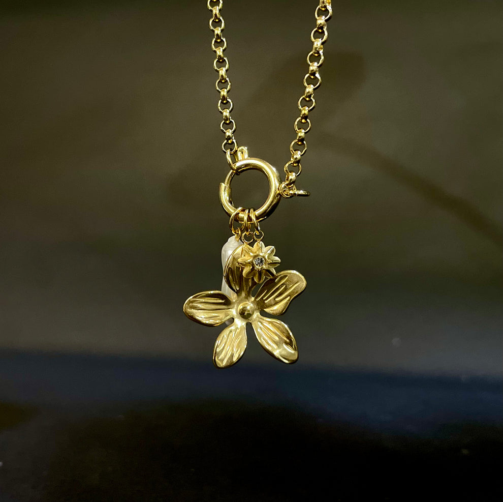 Floral Dream MOP Charms Pendant
