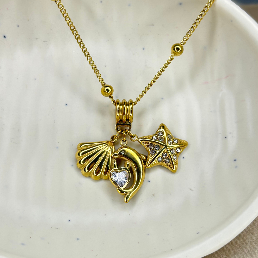 Mermaid Dream Pendant -18KT Gold Plated