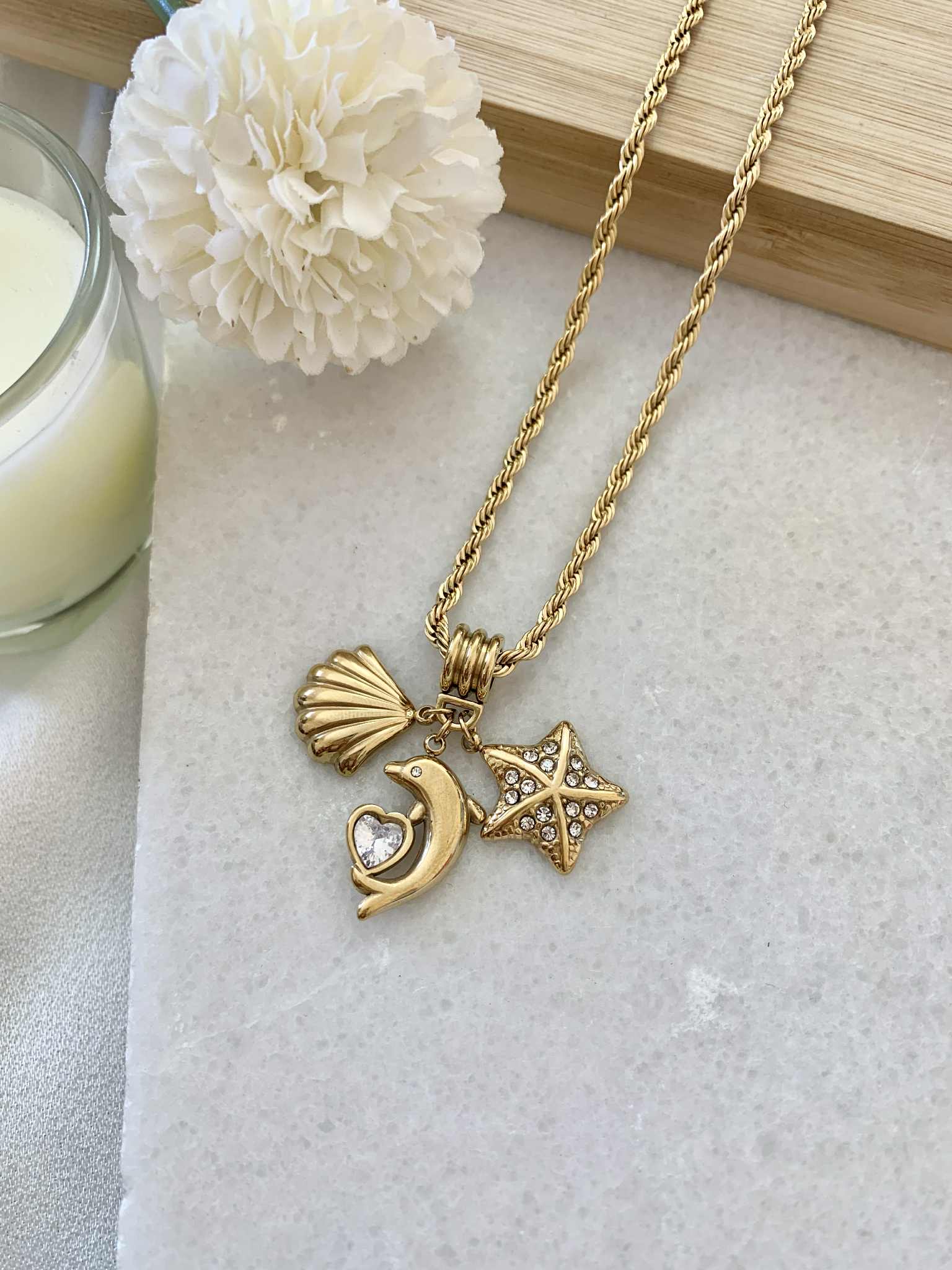 Mermaid Dream Pendant -18KT Gold Plated