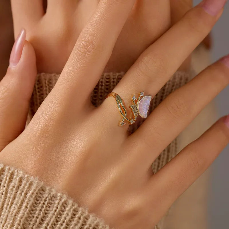 Butterfly Wings Ring -18KT Gold Plated