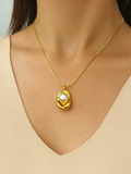 Pearl of Ocean Pendant - Demifine 18KT Gold Plated