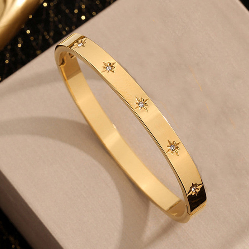 Fault in our Stars Cuff Bracelet - Demifine 18KT Gold Plated