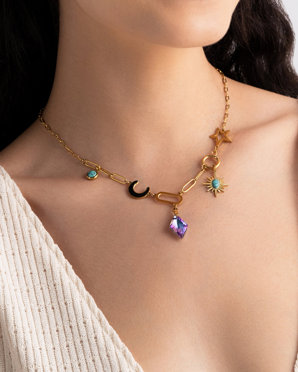 Written in the Stars Pendant -18KT Gold Plated