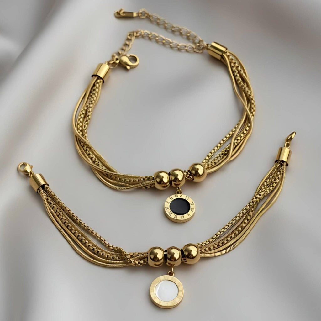 Theia Romanian Luxe Bracelet -18KT Gold Plated