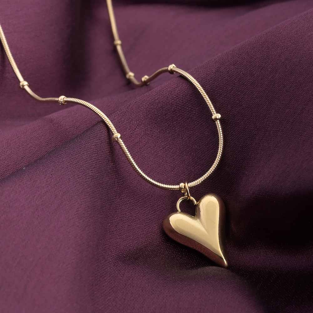 Dainty Heart Pendant - Demifine 18KT Gold Plated
