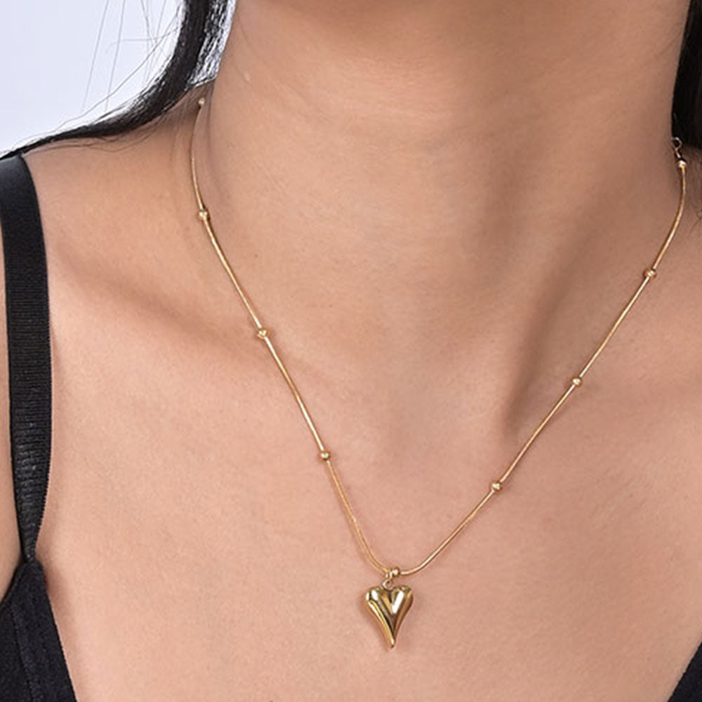 Dainty Heart Pendant - Demifine 18KT Gold Plated