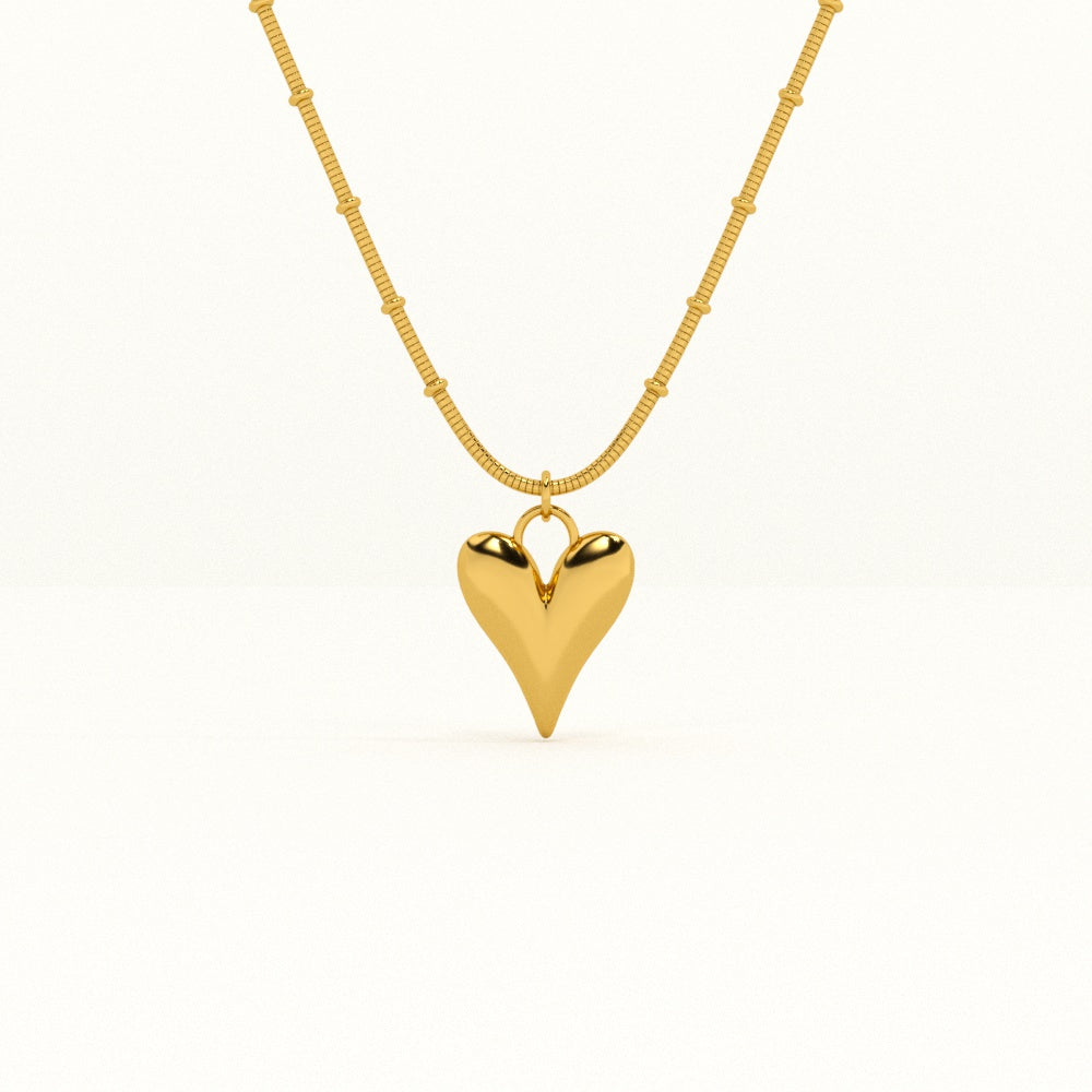 Dainty Heart Pendant - Demifine 18KT Gold Plated