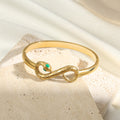 Infinity Snake Cuff Bracelet - Demifine 18KT Gold Plated