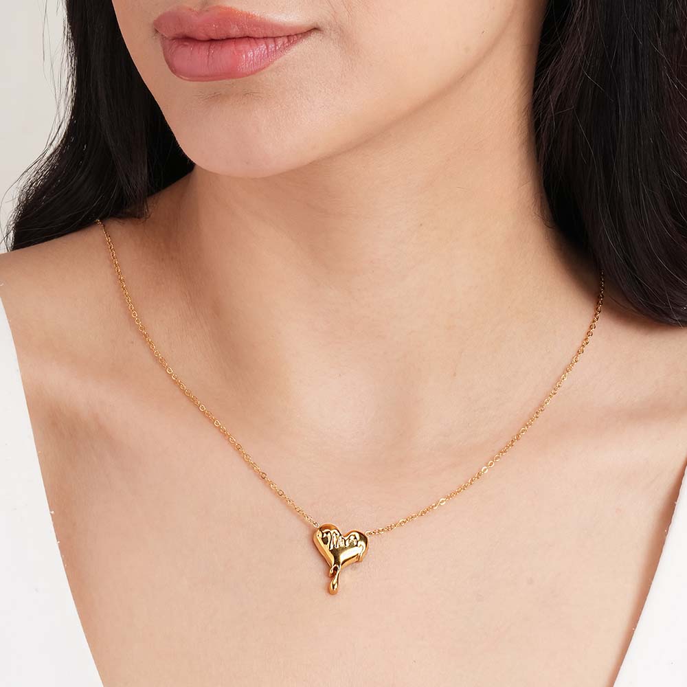Melt my Heart Pendant - 18Kt Gold Plated