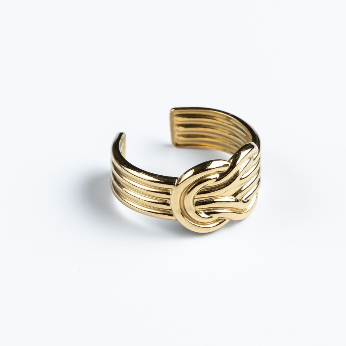 Intertwined Glow Statement Ring - Demifine 18KT Gold Plated