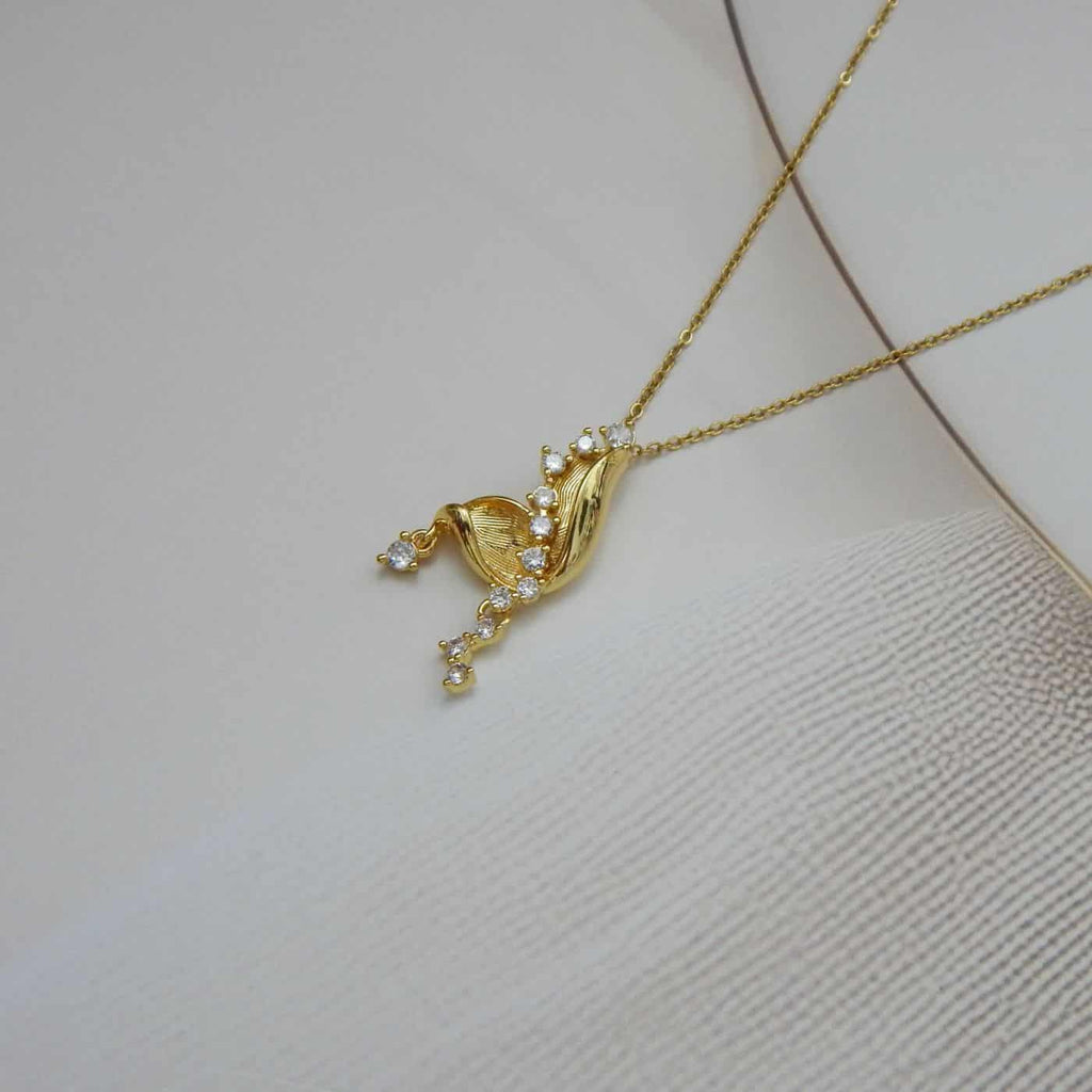 Astraea Cascade Pendant -18KT Gold Plated