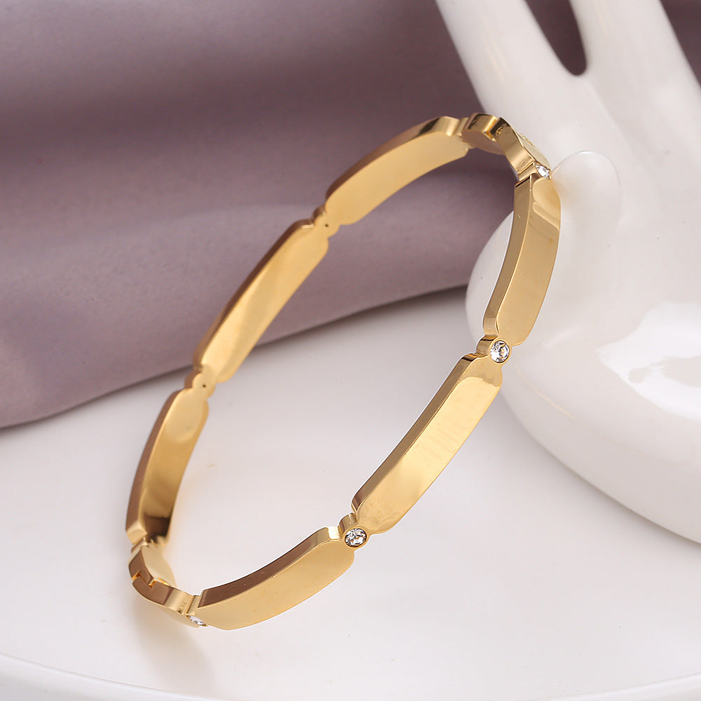Prism Radiance Cuff Bracelet - Demifine 18KT Gold Plated