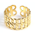 Interlocked Grace Ring - Demifine 18KT Gold Plated