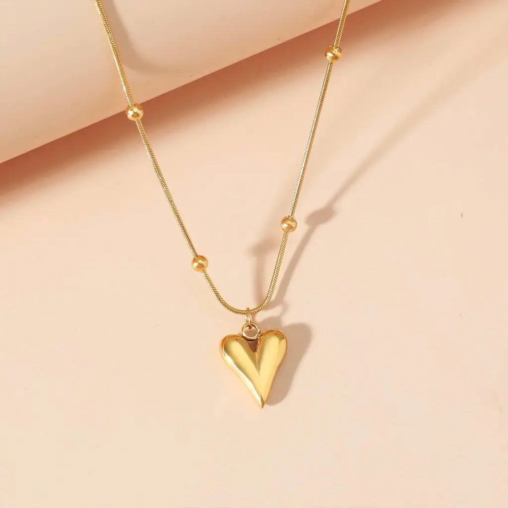 Dainty Heart Pendant - Demifine 18KT Gold Plated