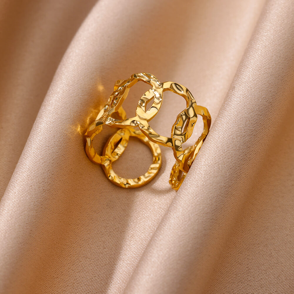 Aura Sculpt Ring -18KT Gold Plated