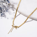 Butterfly Bow Pearl Pendant -18KT Gold Plated
