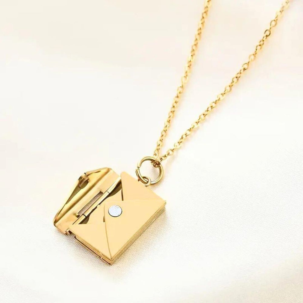 Love Letter Envelope Pendant - Demifine 18KT Gold Plated