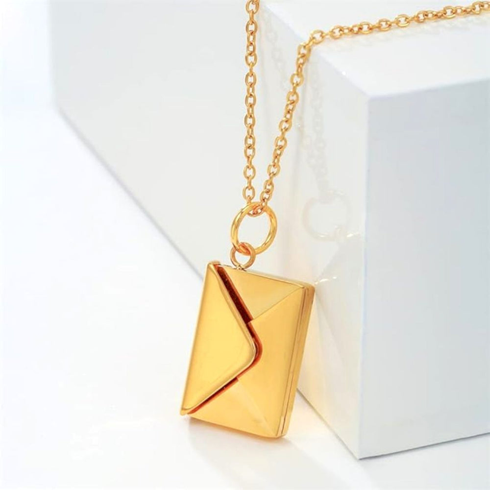 Love Letter Envelope Pendant - Demifine 18KT Gold Plated