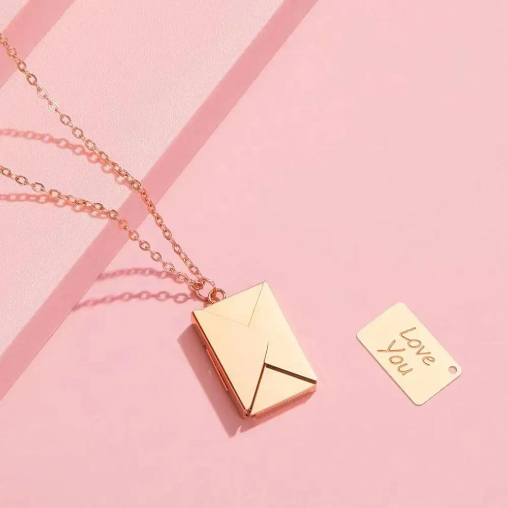Love Letter Envelope Pendant - Demifine 18KT Gold Plated