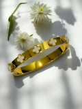 Lucky Clover Cuff Bracelet - Demifine 18KT Gold Plated