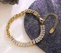 Cubic Zirconia Tennis Bracelet - Demifine 18KT Gold Plated
