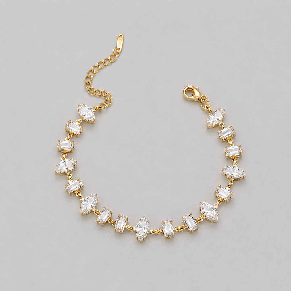 Illumina Link Tennis Bracelet -18KT Gold Plated