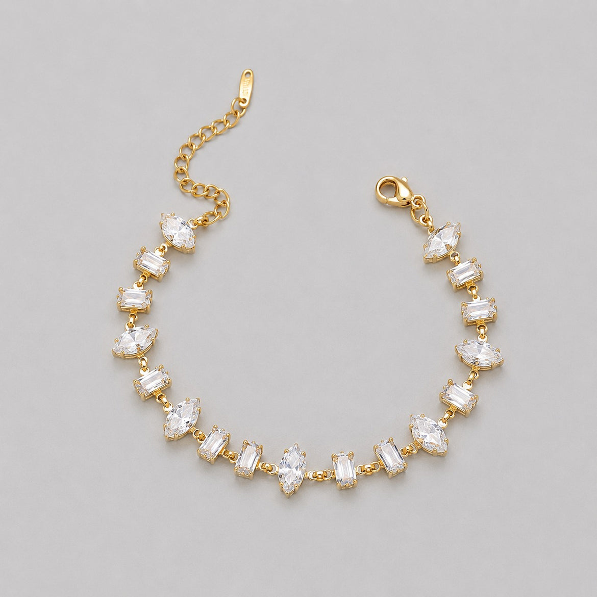 Illumina Link Tennis Bracelet -18KT Gold Plated