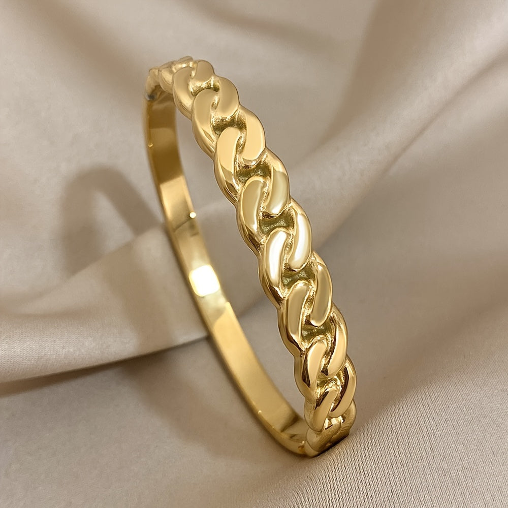 Linked to You Cuff Bracelet -18KT Gold Plated