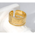 Gold Wrap Statement Ring- Demifine 18KT Gold Plated