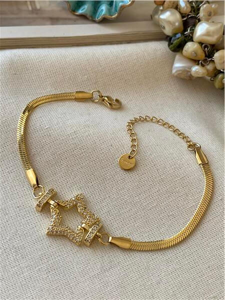 Starry Night Zirconia Bracelet - 18KT Gold Plated