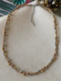 Multilayer Multicolor Twisted Pendant - Demifine 18KT Gold Plated, 925 Silver Plated